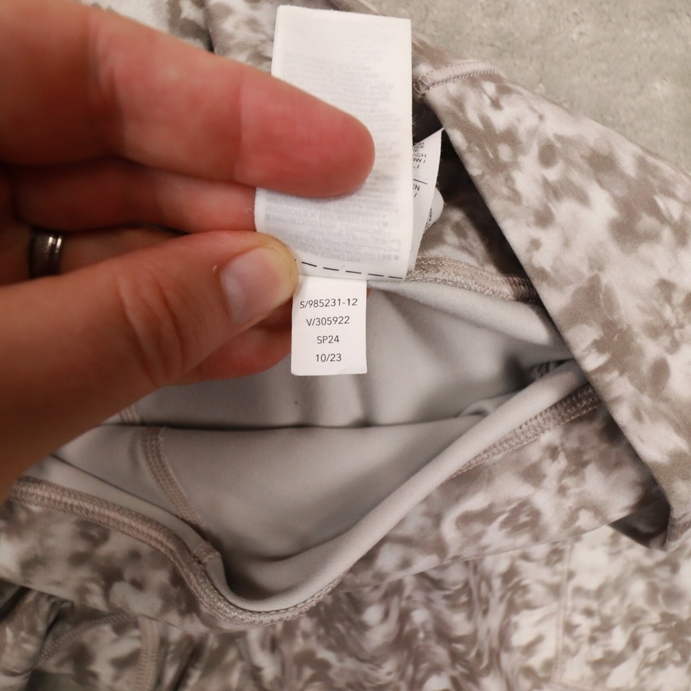 Athleta‎ Beige Brown Tie Dye Salutation Stash 7/8 tight size XL - Picture 10 of 10
